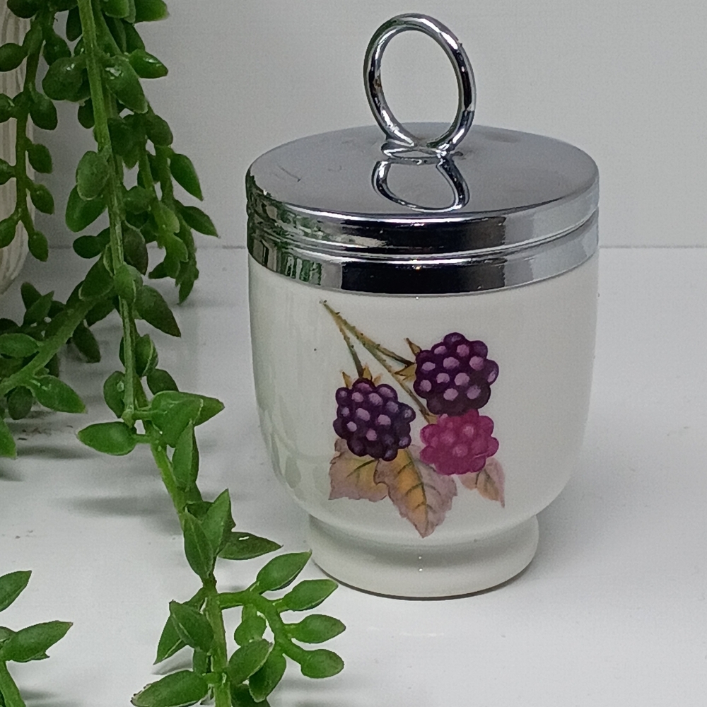 Royal Worcester Ceramic Kitchen Canister with Fruit Design - Picture 2 of 8